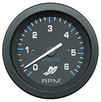 УРЕД ОБОРОТОМЕР 0-6000 ЧЕРЕН С ЧЕРНА РАМКА