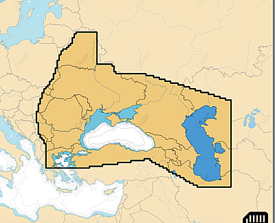 C-MAP DISCOVER X BLACK AND CASPIAN SEA