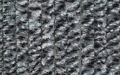 Chenille Vorhang 56x205 grau/weiß/schwarz