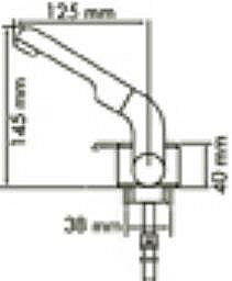 DIRECTIONAL TAP 5 BAR LEVER WHITE
