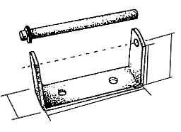 U STIRRUP BRACKET MINI D.22MM