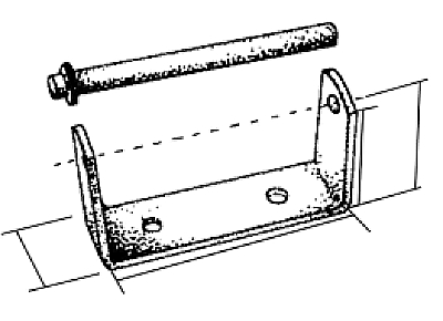 U STIRRUP BRACKET MINI D.22MM