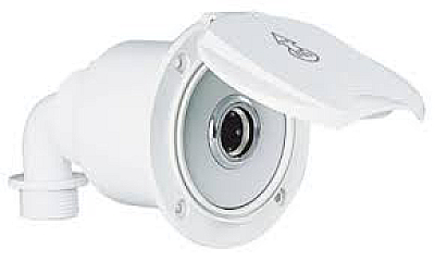 ИЗВОД ЗА ВОДА БЯЛ С КРЪГЛА КАПАЧКА