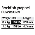 КОТВА GRAPNEL 1.3 KG ЗА КАМАНИ