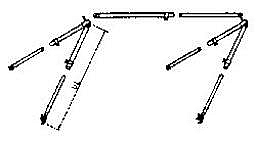 РАМКА ЗА СЕННИК ДО 200 cm. АЛУМИНИЕВА ф18, ТЕЛЕСКОПИЧНА  С ЗАОБЛЕНИ ЪГЛИ