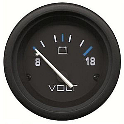 УРЕД ВОЛТМЕТЪР-ЧЕРЕН С ЧЕРНА РАМКА