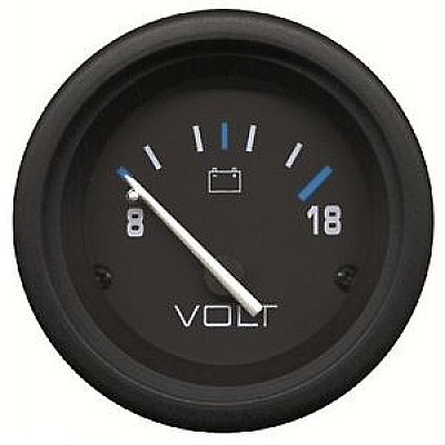 УРЕД ВОЛТМЕТЪР-ЧЕРЕН С ЧЕРНА РАМКА